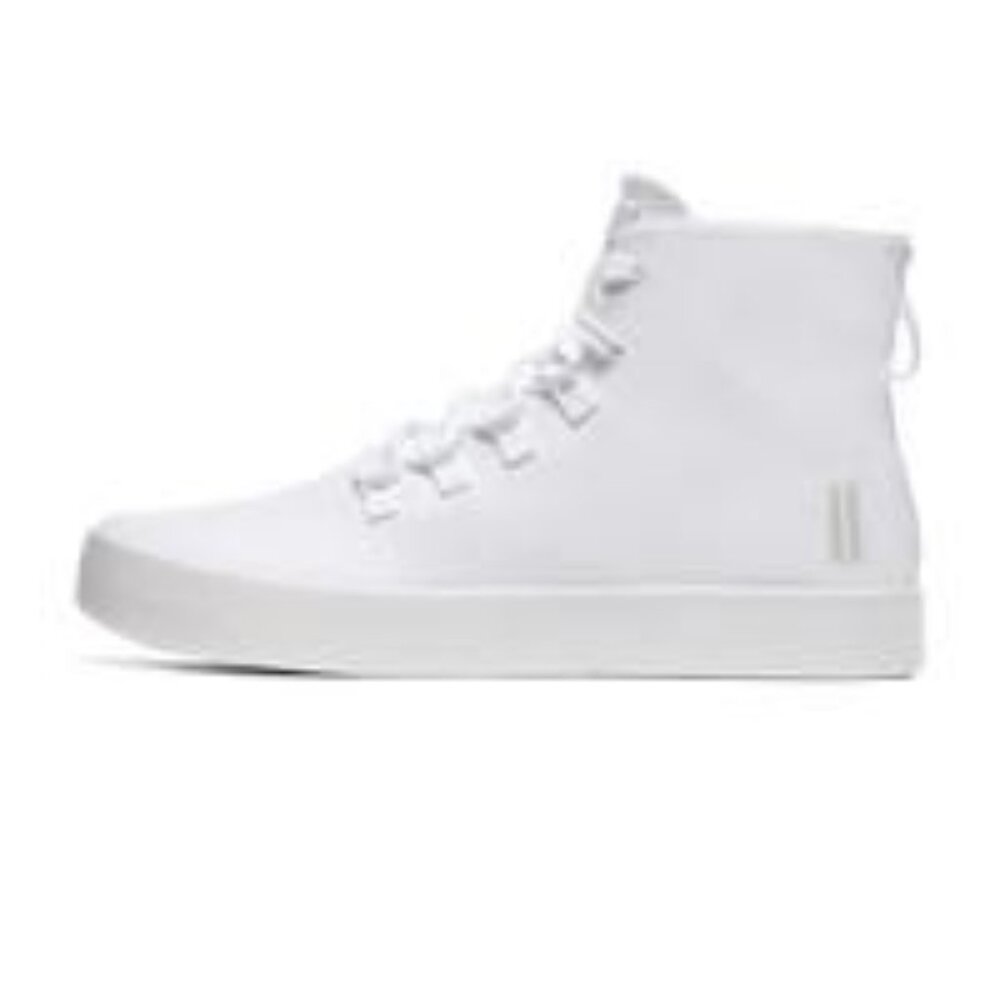 NOBULL Men's Recs Canvas High-Top Shoe in White - Casual Sneaker, Training Shoe
